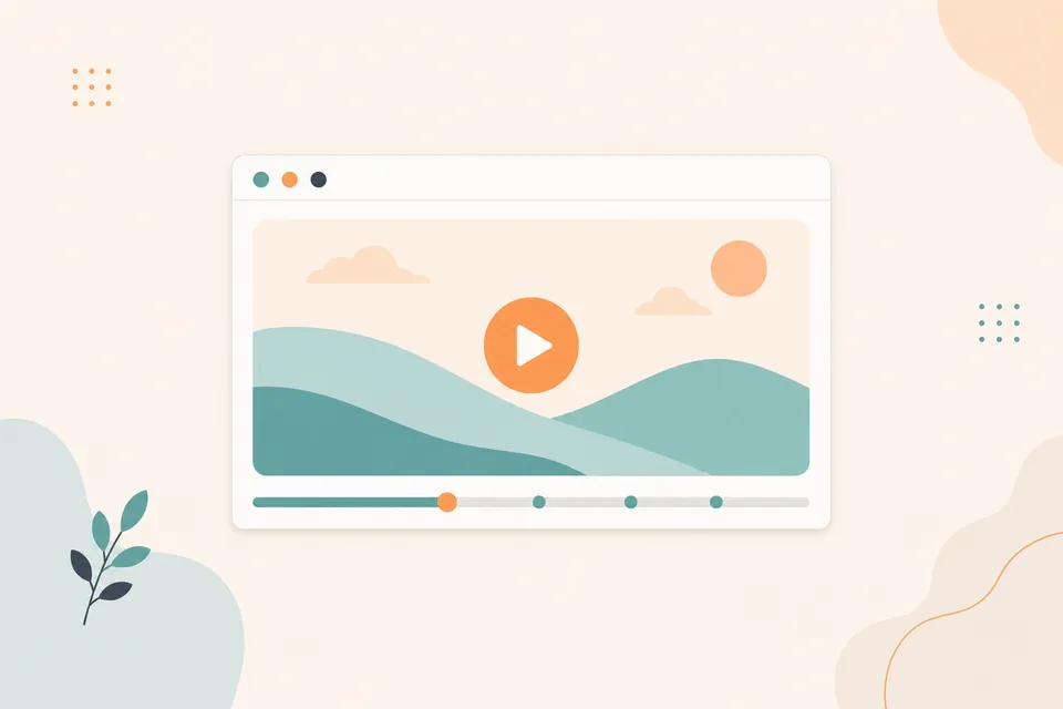 A video being analysed, with key moments detected along the timeline